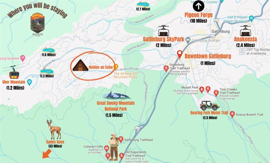 1Mile Downtown, Handicap Ramp, Hot Tub, Game Room Gatlinburg Eksteriør bilde